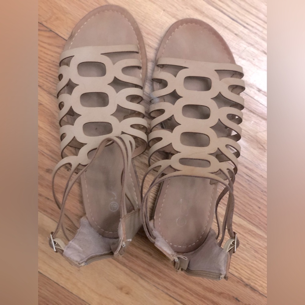 Tan sandals